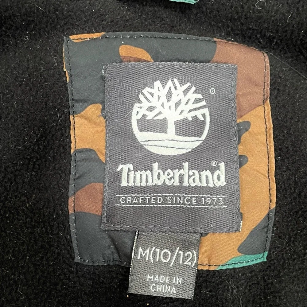 Timberland winter camo coat boy 10-12